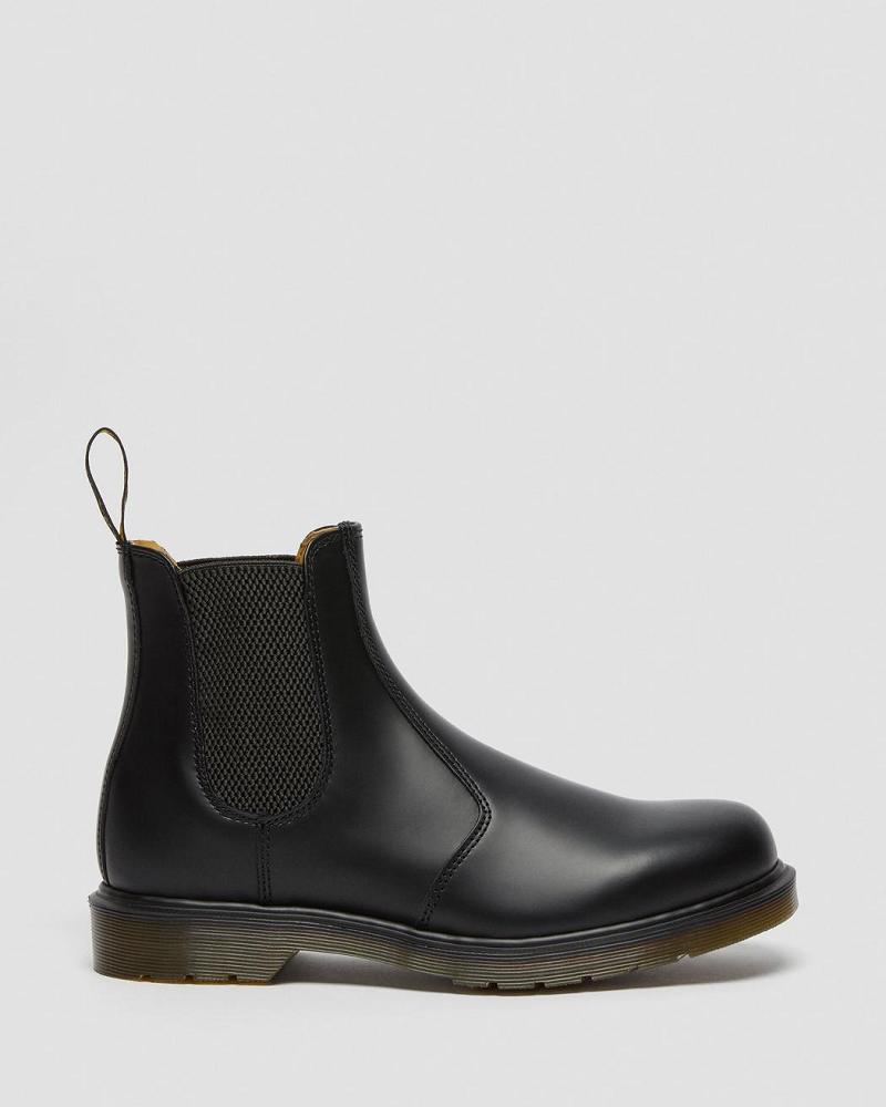 Botines Chelsea Dr Martens 2976 Smooth Cuero Hombre Negros | MX 318UZG